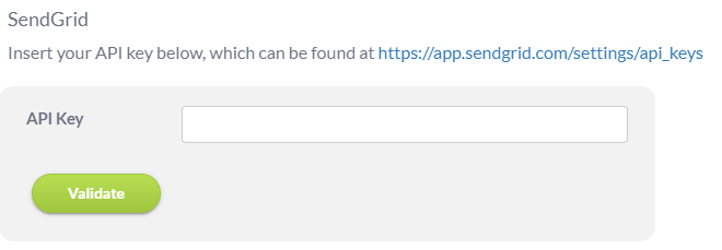 sendgrid api key
